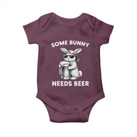 Some Bunny Needs Beer Funny Easter Drinking Humor Baby Onesie Cool Rabbit with Sunglasses Graphic Gift