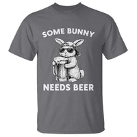 Some Bunny Needs Beer Funny Easter Drinking Humor T Shirt Cool Rabbit with Sunglasses Graphic Gift