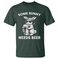 Some Bunny Needs Beer Funny Easter Drinking Humor T Shirt Cool Rabbit with Sunglasses Graphic Gift