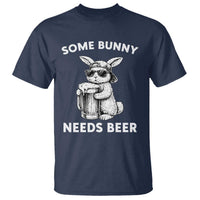 Some Bunny Needs Beer Funny Easter Drinking Humor T Shirt Cool Rabbit with Sunglasses Graphic Gift