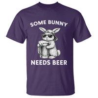 Some Bunny Needs Beer Funny Easter Drinking Humor T Shirt Cool Rabbit with Sunglasses Graphic Gift