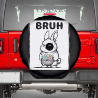 Bruh Angry Easter Bunny with Eggs Basket Spare Tire Cover Funny Rabbit Meme Humor Graphic Gift