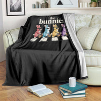 The Bunnies Parody Crossing Rabbits Graphic Throw Blanket Funny Easter Pop Culture Style Cute Bunny Gift