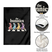 The Bunnies Parody Crossing Rabbits Graphic Garden Flag Funny Easter Pop Culture Style Cute Bunny Gift