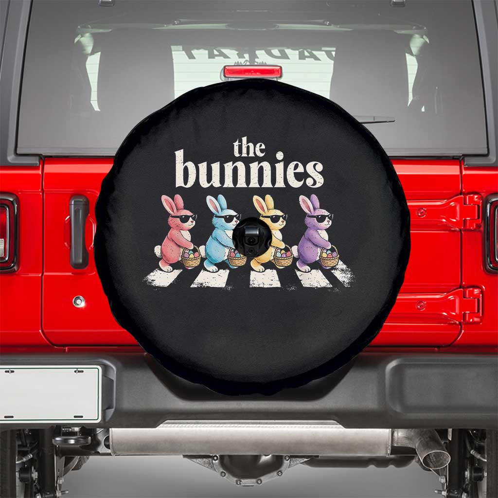 The Bunnies Parody Crossing Rabbits Graphic Spare Tire Cover Funny Easter Pop Culture Style Cute Bunny Gift