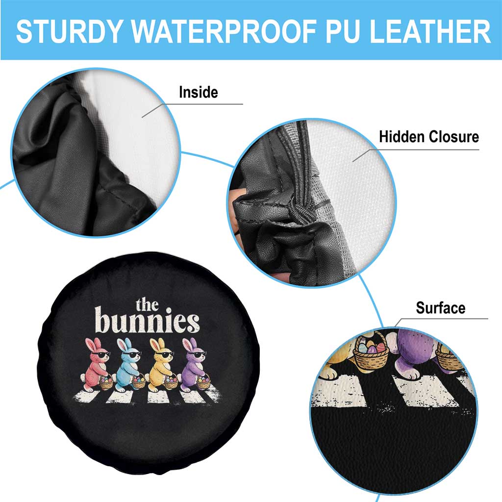 The Bunnies Parody Crossing Rabbits Graphic Spare Tire Cover Funny Easter Pop Culture Style Cute Bunny Gift