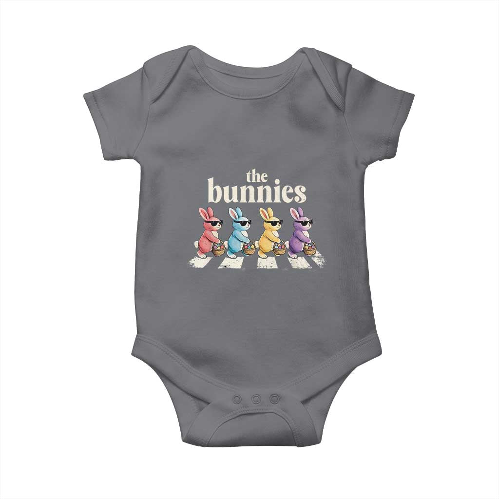 The Bunnies Parody Crossing Rabbits Graphic Baby Onesie Funny Easter Pop Culture Style Cute Bunny Gift