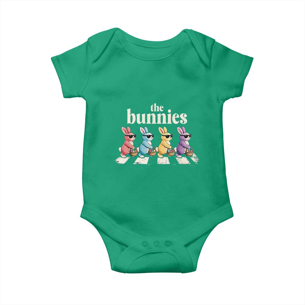 The Bunnies Parody Crossing Rabbits Graphic Baby Onesie Funny Easter Pop Culture Style Cute Bunny Gift