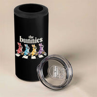 The Bunnies Parody Crossing Rabbits Graphic 4 in 1 Can Cooler Tumbler Funny Easter Pop Culture Style Cute Bunny Gift