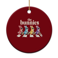 The Bunnies Parody Crossing Rabbits Graphic Ceramic Ornament Funny Easter Pop Culture Style Cute Bunny Gift