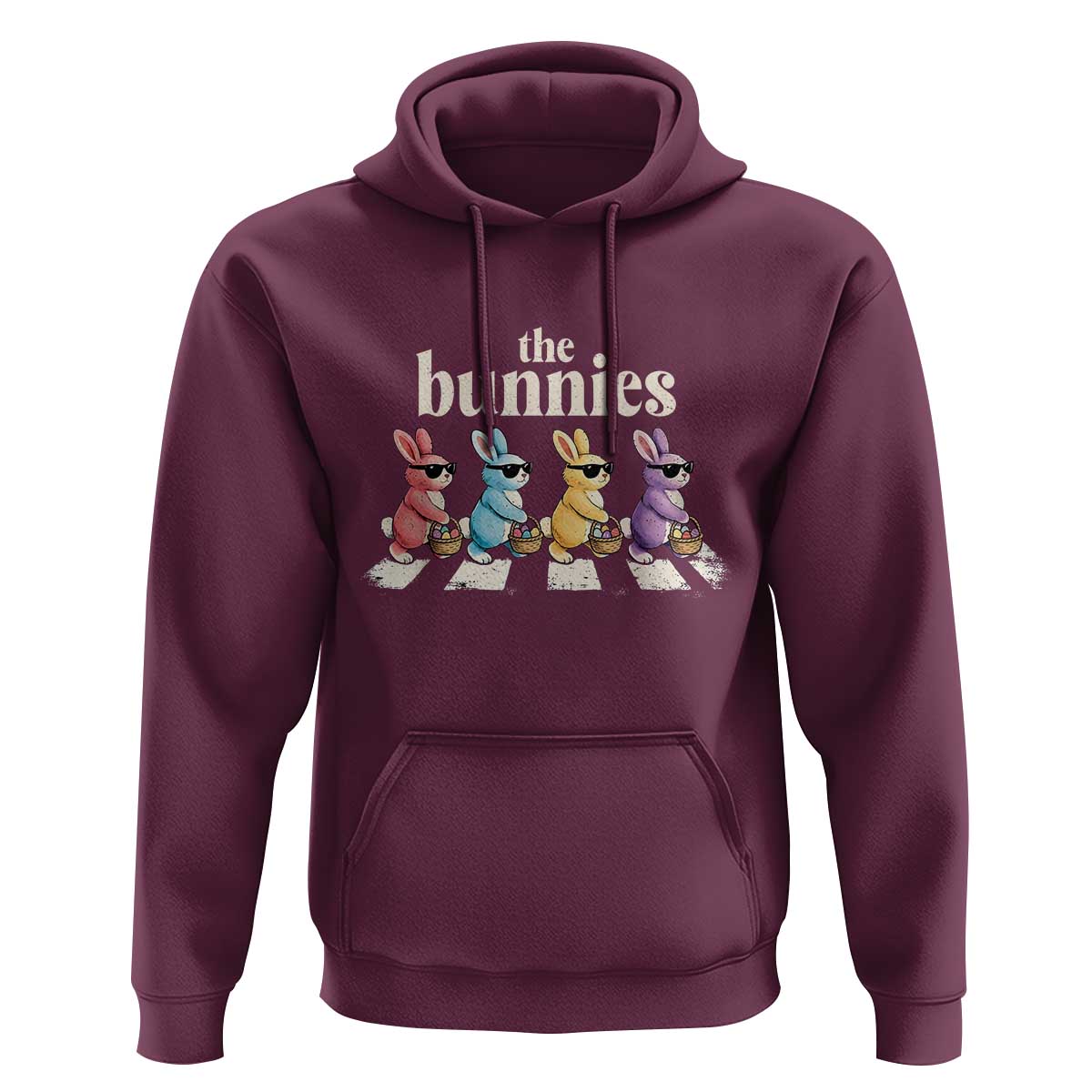 The Bunnies Parody Crossing Rabbits Graphic Hoodie Funny Easter Pop Culture Style Cute Bunny Gift