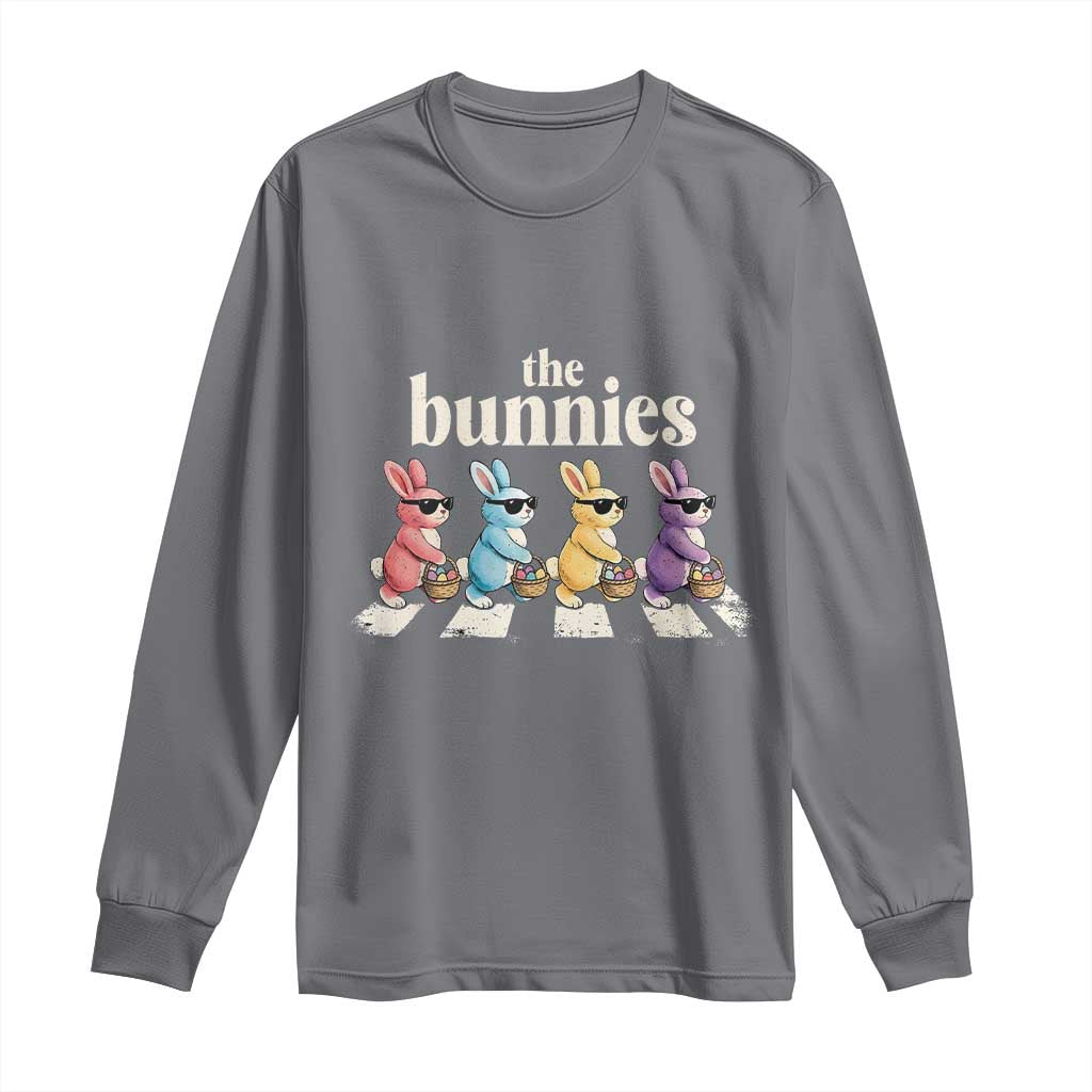 The Bunnies Parody Crossing Rabbits Graphic Long Sleeve Shirt Funny Easter Pop Culture Style Cute Bunny Gift