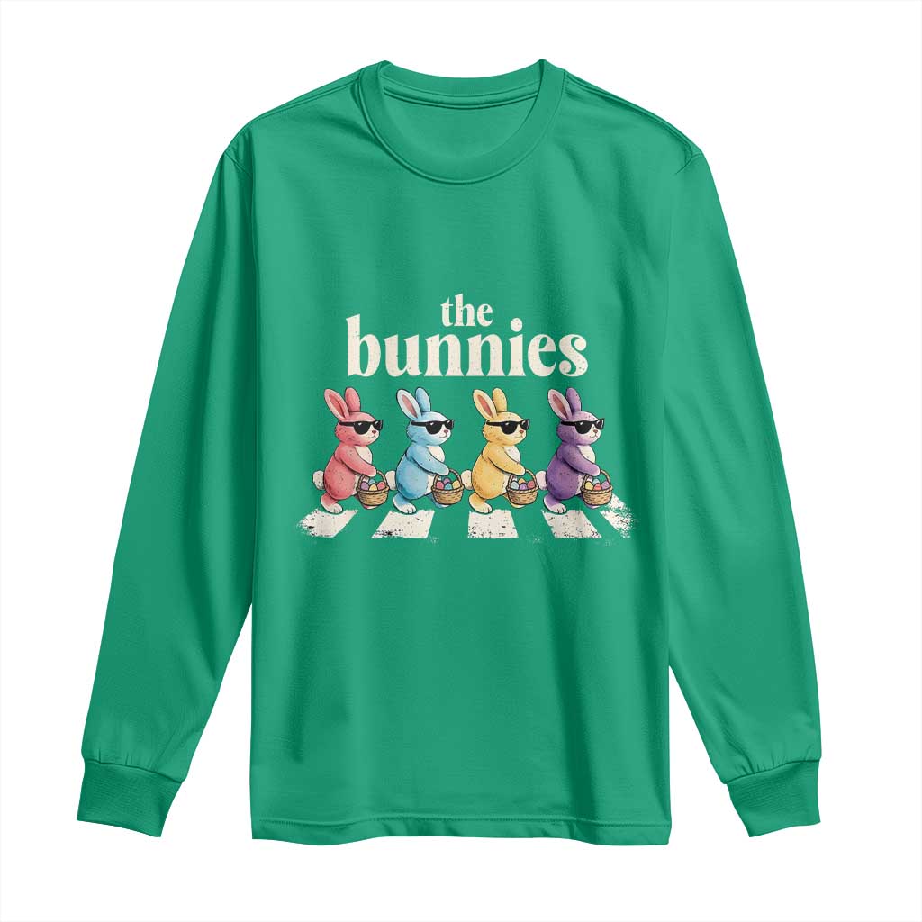 The Bunnies Parody Crossing Rabbits Graphic Long Sleeve Shirt Funny Easter Pop Culture Style Cute Bunny Gift