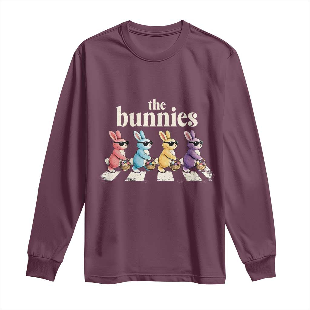 The Bunnies Parody Crossing Rabbits Graphic Long Sleeve Shirt Funny Easter Pop Culture Style Cute Bunny Gift