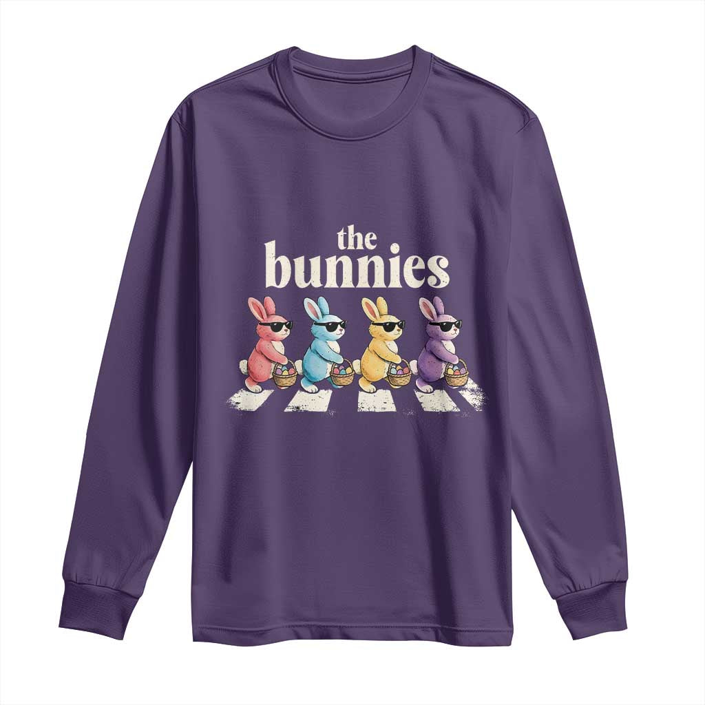 The Bunnies Parody Crossing Rabbits Graphic Long Sleeve Shirt Funny Easter Pop Culture Style Cute Bunny Gift
