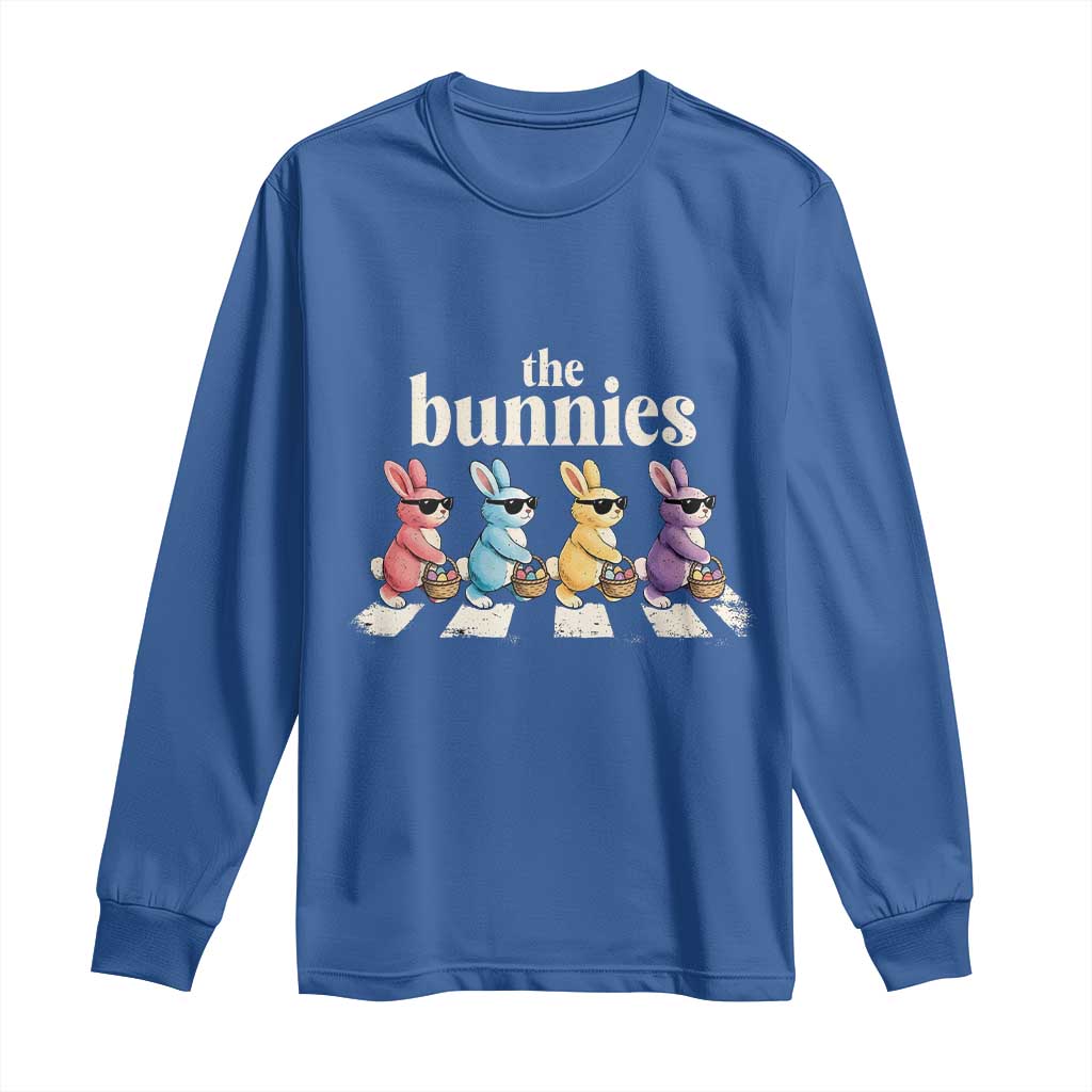 The Bunnies Parody Crossing Rabbits Graphic Long Sleeve Shirt Funny Easter Pop Culture Style Cute Bunny Gift