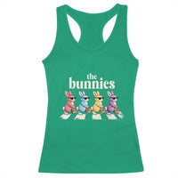 The Bunnies Parody Crossing Rabbits Graphic Racerback Tank Top Funny Easter Pop Culture Style Cute Bunny Gift