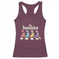 The Bunnies Parody Crossing Rabbits Graphic Racerback Tank Top Funny Easter Pop Culture Style Cute Bunny Gift