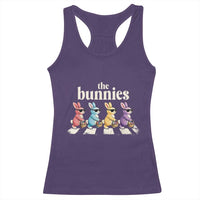 The Bunnies Parody Crossing Rabbits Graphic Racerback Tank Top Funny Easter Pop Culture Style Cute Bunny Gift