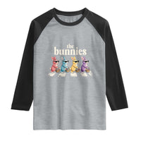 The Bunnies Parody Crossing Rabbits Graphic Raglan Shirt Funny Easter Pop Culture Style Cute Bunny Gift
