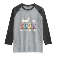 The Bunnies Parody Crossing Rabbits Graphic Raglan Shirt Funny Easter Pop Culture Style Cute Bunny Gift