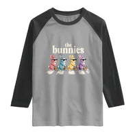 The Bunnies Parody Crossing Rabbits Graphic Raglan Shirt Funny Easter Pop Culture Style Cute Bunny Gift