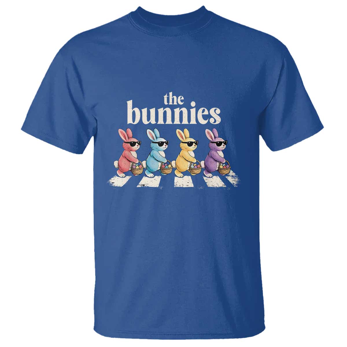 The Bunnies Parody Crossing Rabbits Graphic T Shirt Funny Easter Pop Culture Style Cute Bunny Gift