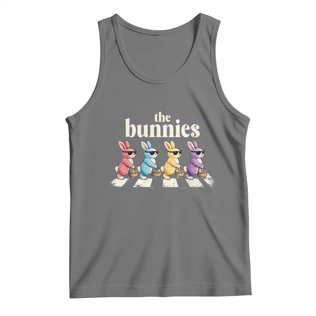 The Bunnies Parody Crossing Rabbits Graphic Tank Top Funny Easter Pop Culture Style Cute Bunny Gift