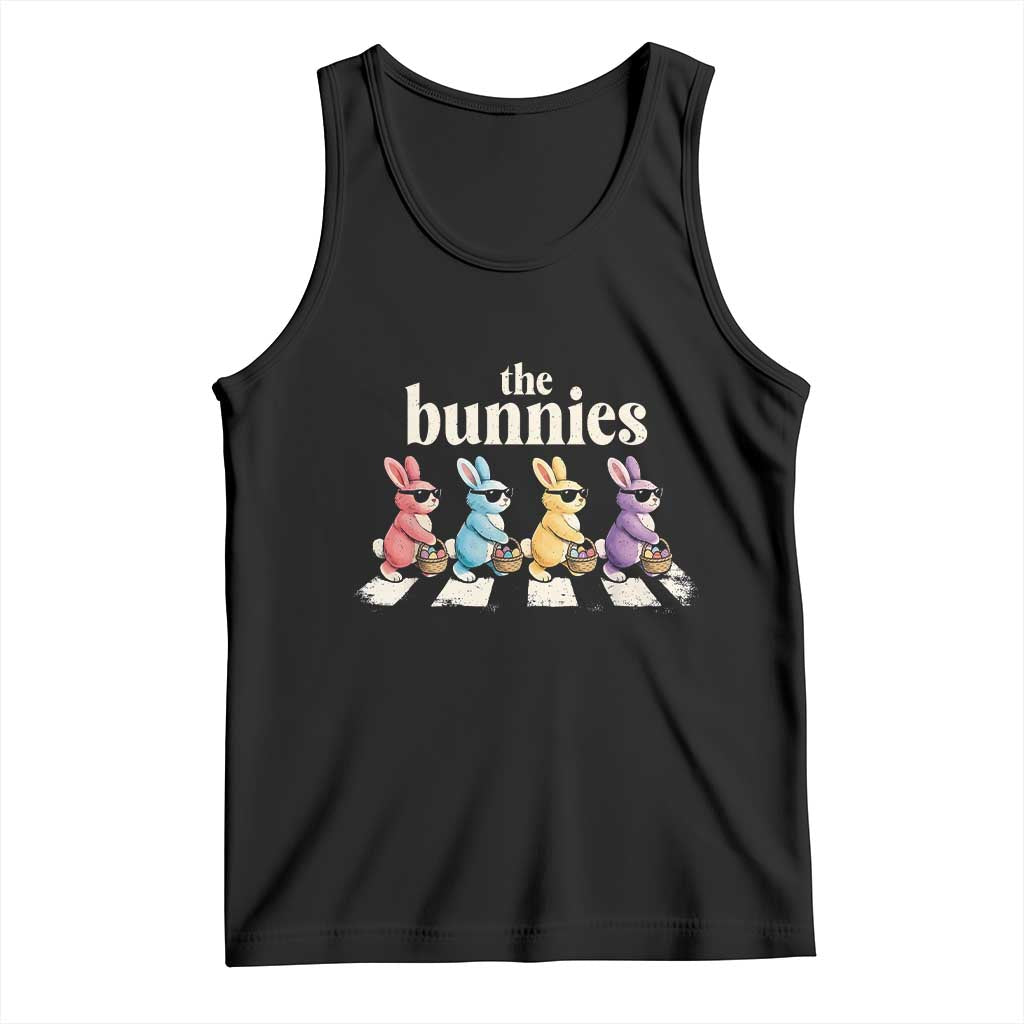 The Bunnies Parody Crossing Rabbits Graphic Tank Top Funny Easter Pop Culture Style Cute Bunny Gift