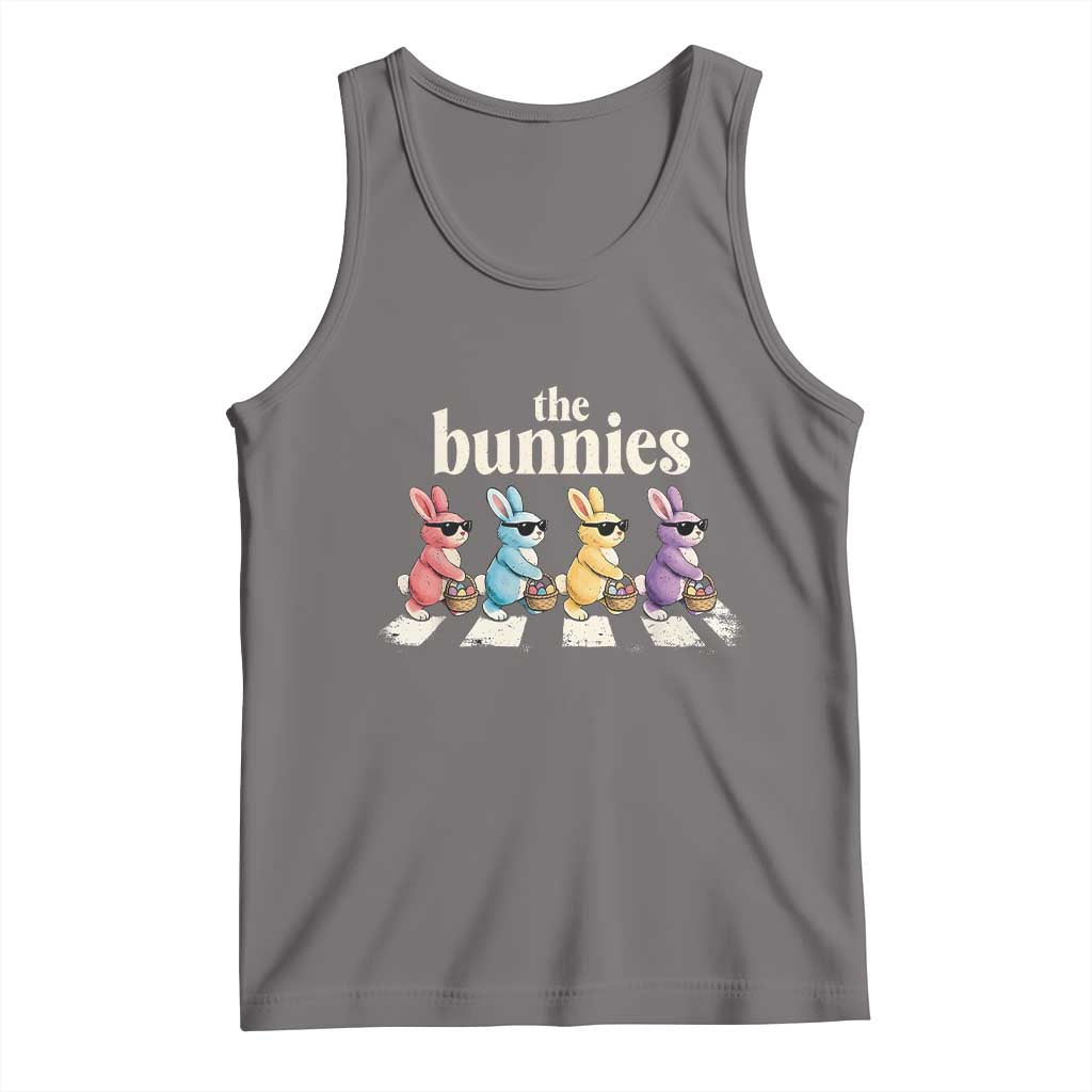 The Bunnies Parody Crossing Rabbits Graphic Tank Top Funny Easter Pop Culture Style Cute Bunny Gift