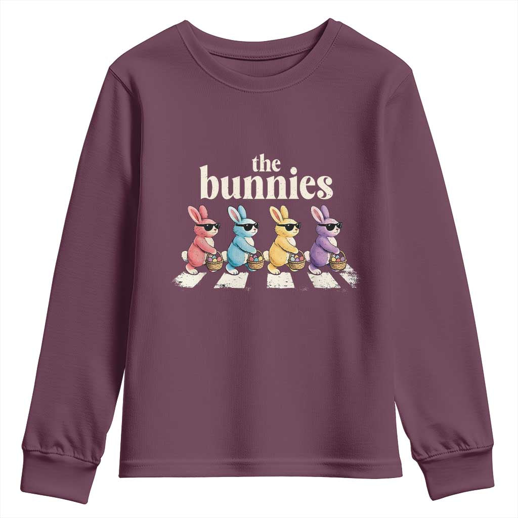 The Bunnies Parody Crossing Rabbits Graphic Youth Sweatshirt Funny Easter Pop Culture Style Cute Bunny Gift