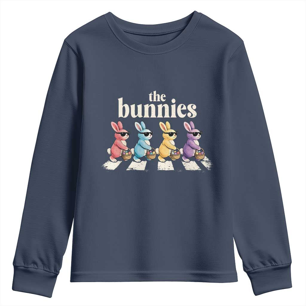 The Bunnies Parody Crossing Rabbits Graphic Youth Sweatshirt Funny Easter Pop Culture Style Cute Bunny Gift