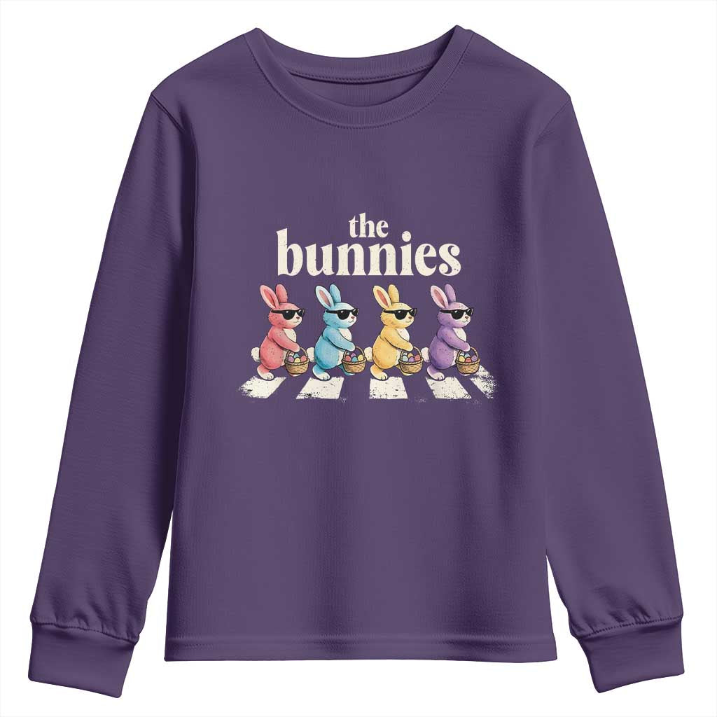 The Bunnies Parody Crossing Rabbits Graphic Youth Sweatshirt Funny Easter Pop Culture Style Cute Bunny Gift
