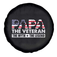 Patriotic Papa Spare Tire Cover The Veteran The Myth The Legend Dad Father's Day