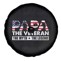 Patriotic Papa Spare Tire Cover The Veteran The Myth The Legend Dad Father's Day