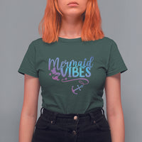 Mermaid Vibes For Women Girl Mythical Creature T Shirt For Women - Wonder Print Shop