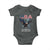Bold Patriotic American Eagle Baby Onesie Land of the Free Home of the Brave Est 1776