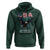 Bold Patriotic American Eagle Hoodie Land of the Free Home of the Brave Est 1776