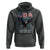 Bold Patriotic American Eagle Hoodie Land of the Free Home of the Brave Est 1776
