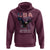 Bold Patriotic American Eagle Hoodie Land of the Free Home of the Brave Est 1776