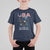Bold Patriotic American Eagle T Shirt For Kid Land of the Free Home of the Brave Est 1776