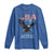Bold Patriotic American Eagle Long Sleeve Shirt Land of the Free Home of the Brave Est 1776