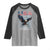 Bold Patriotic American Eagle Raglan Shirt Land of the Free Home of the Brave Est 1776