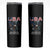 Bold Patriotic American Eagle Skinny Tumbler Land of the Free Home of the Brave Est 1776