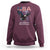 Bold Patriotic American Eagle Sweatshirt Land of the Free Home of the Brave Est 1776