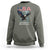 Bold Patriotic American Eagle Sweatshirt Land of the Free Home of the Brave Est 1776