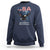 Bold Patriotic American Eagle Sweatshirt Land of the Free Home of the Brave Est 1776
