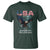 Bold Patriotic American Eagle T Shirt Land of the Free Home of the Brave Est 1776