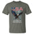 Bold Patriotic American Eagle T Shirt Land of the Free Home of the Brave Est 1776