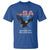 Bold Patriotic American Eagle T Shirt Land of the Free Home of the Brave Est 1776